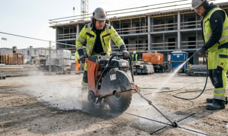 Betonsägen / Betonschneiden